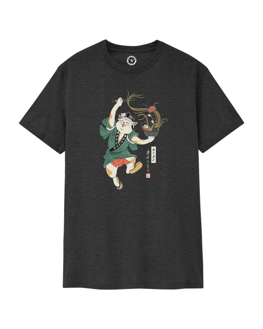 Cat Samurai Ramen Japanese Ukiyo-e Unisex t-shirt