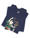 Cat Samurai Ramen Japanese Ukiyo-e Unisex t-shirt