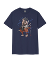 Samurai Bass Guitar Japanese Ukiyo-e Unisex T-shirt 8