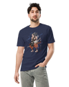 Samurai Bass Guitar Japanese Ukiyo-e Unisex T-shirt 8