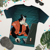 Samurai Programmer 4 Code Developer Ukiyo-e All-over Print Men's T-shirt - Samurai Original