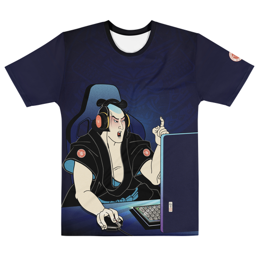 Samurai Gamer 2 Streamer Ukiyo-e All-over Print Men's T-shirt - Samurai Original