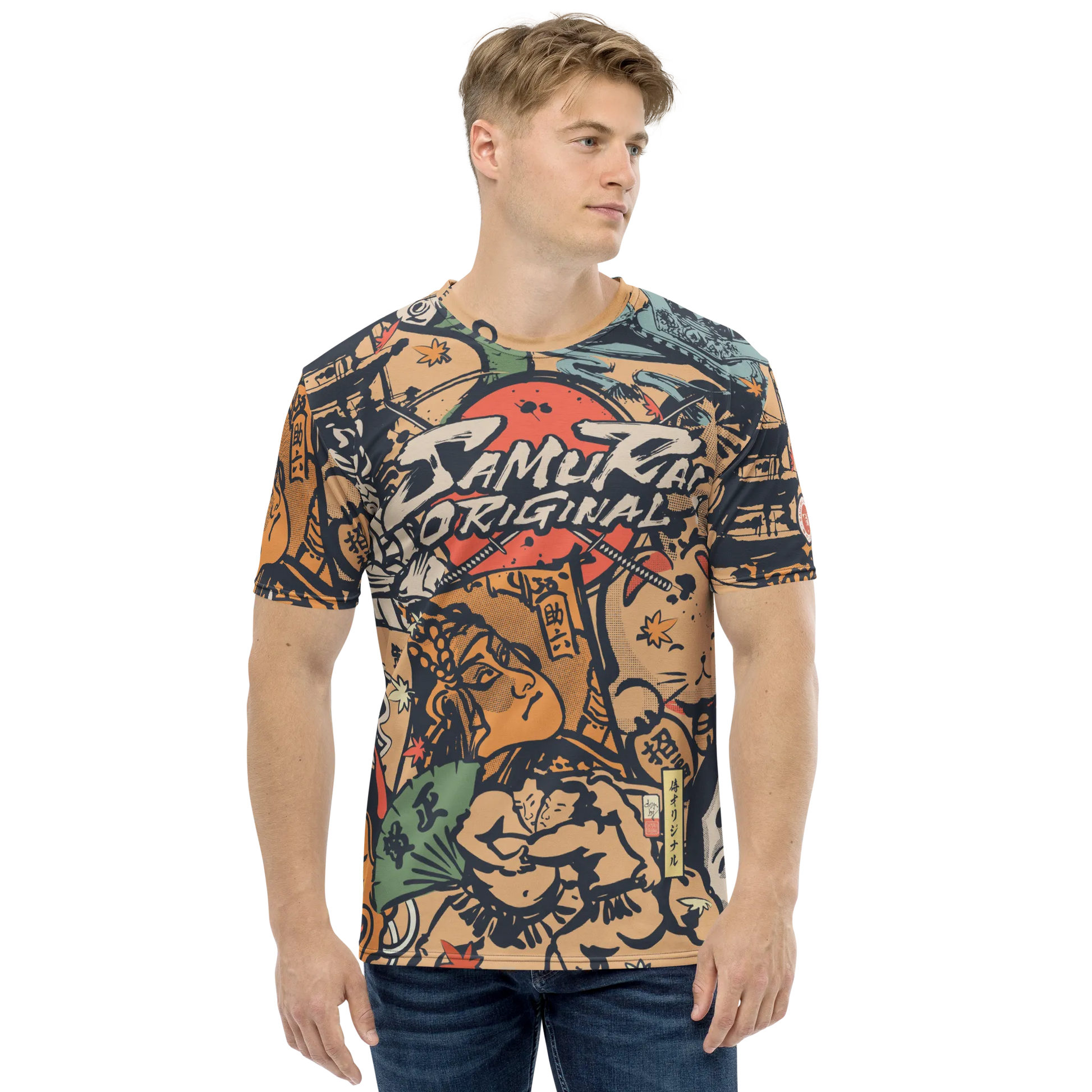 Japanese Culture All-over Print Men's T-shirt -