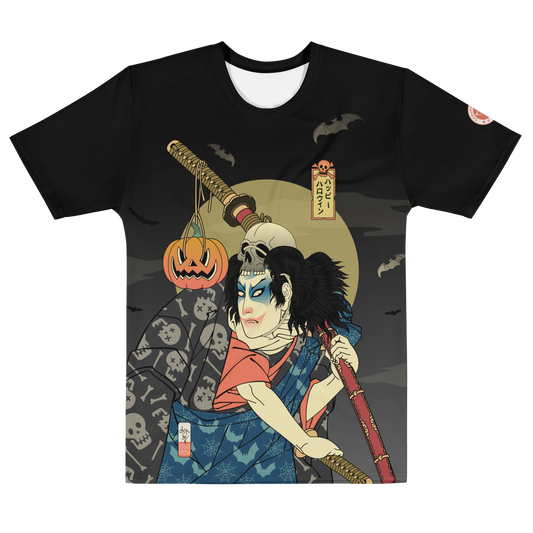 Halloween Samurai Joker Japanese Ukiyo-e All-over Print Men's T-shirt - XS