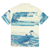 Landscape Ukiyo-e Japanese Ukiyo-e Hawaii Unisex button shirt