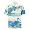 Landscape Ukiyo-e Japanese Ukiyo-e Hawaii Unisex button shirt