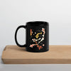 Koi Fish Japanese Ukiyo-e Black Glossy Mug