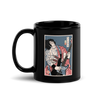 Samurai Bassist Player 5 Music Ukiyo-e Black Glossy Mug