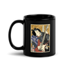 Samurai Electric Guitar Guitarist Music Ukiyo-e Black Glossy Mug