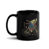 Samurai Bicycle Race Sport Ukiyo-eBlack Glossy Mug