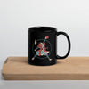 Samurai Basketball Player 3 Sport Ukiyo-e Black Glossy Mug