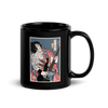 Samurai Bassist Player 5 Music Ukiyo-e Black Glossy Mug