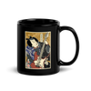 Samurai Electric Guitar Guitarist Music Ukiyo-e Black Glossy Mug