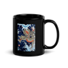 Dragon Japanese Ukiyo-e Black Glossy Mug