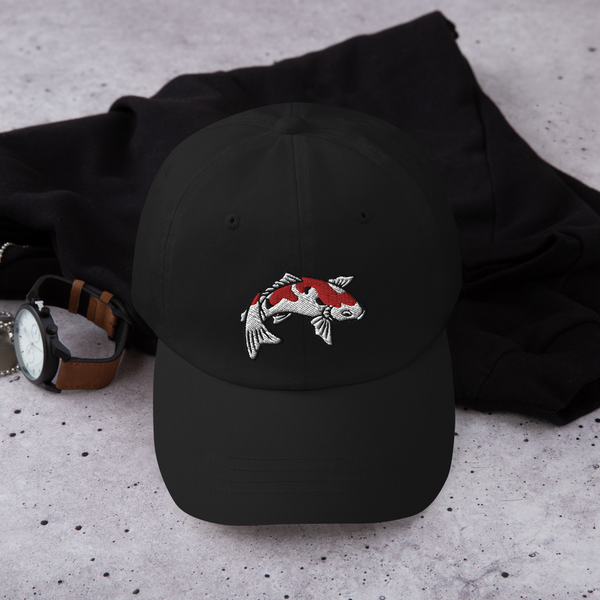 Embroidered Baseball Hat - Koi Carp