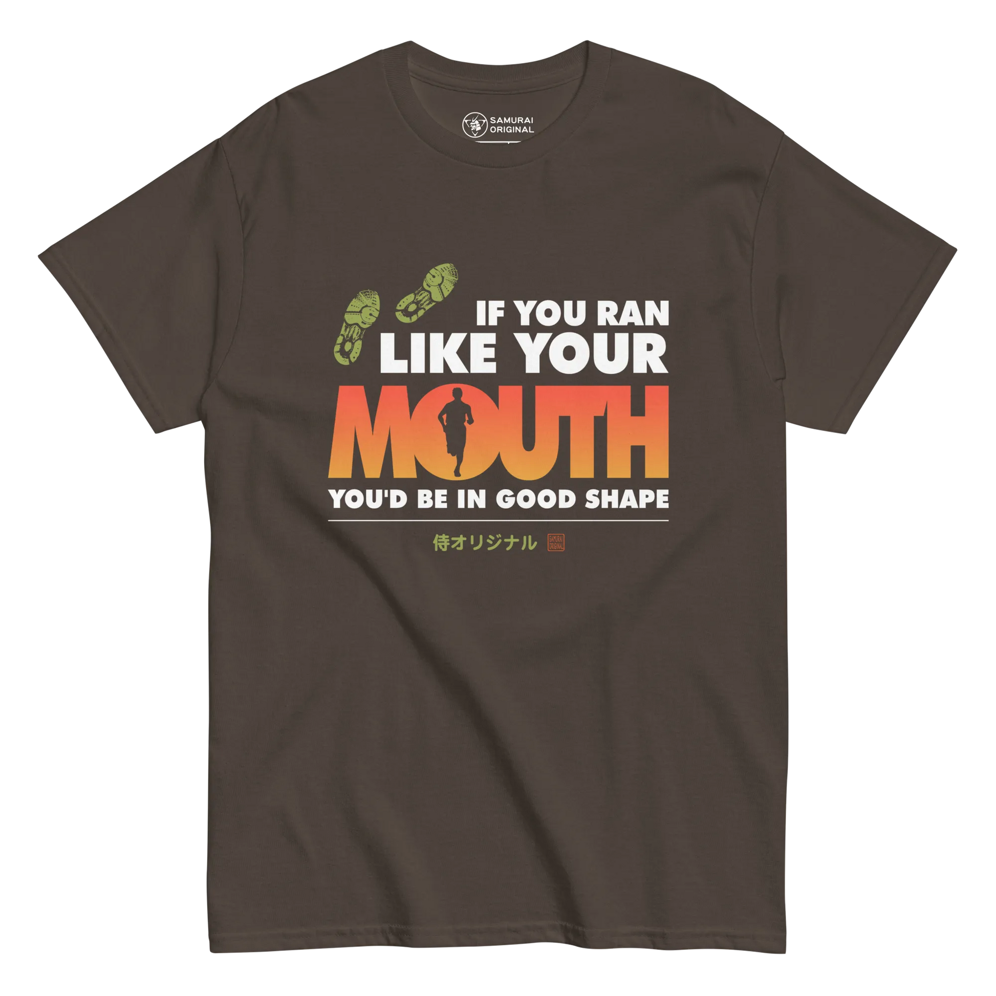 If You Ran Like Your Mouth You'd Be In Good Shape Men's Classic Tee - Dark Chocolate / S