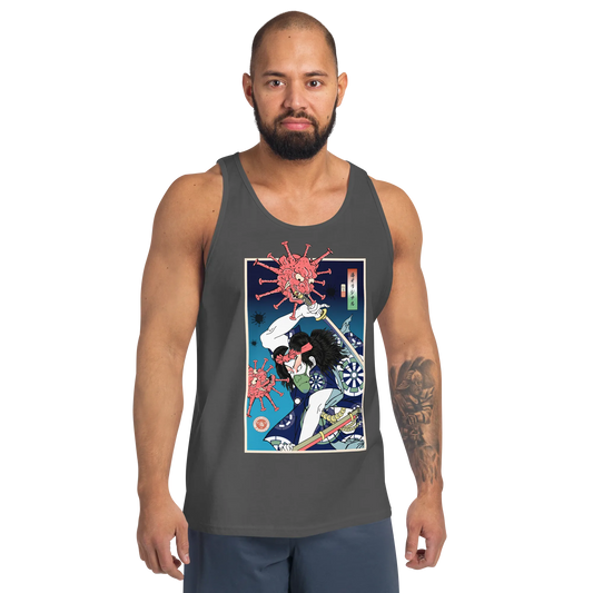 Samurai vs Virus Demon 2 Ukiyo-e Men's Tank Top