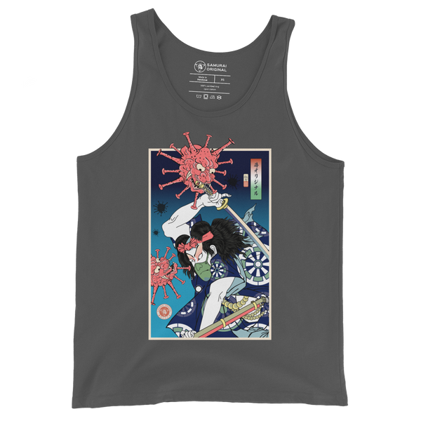 Samurai vs Virus Demon 2 Ukiyo-e Men's Tank Top