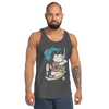 Samurai Cat Love Fish 2 Ukiyo-e Funny Men's Tank Top