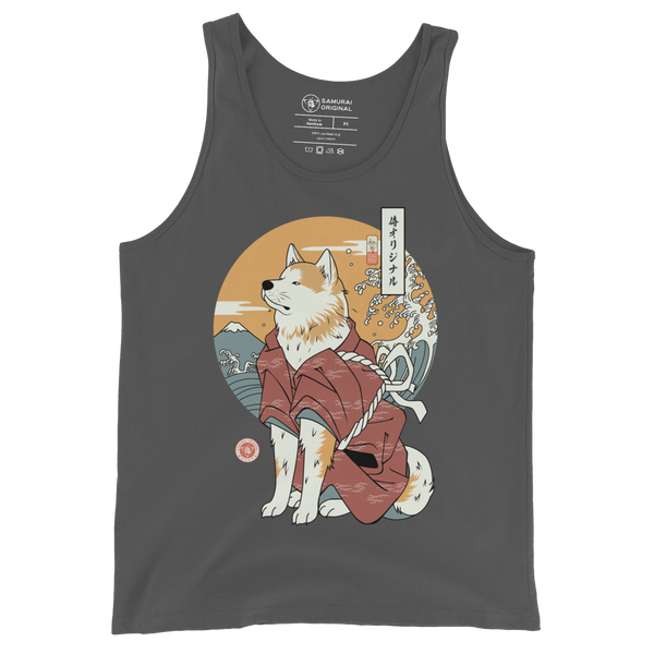 Samurai Dog Akita Best Friend Ukiyo-e Men's Tank Top