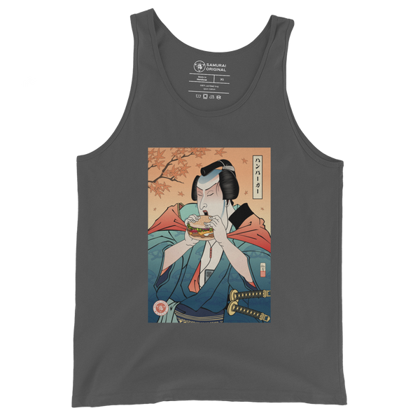 Samurai & Burger Fast Food Ukiyo-e Men's Tank Top