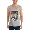 Geisha & Macaw Parrot Bird Japanese Men's Tank Top