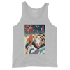 Geisha & Macaw Parrot Bird Japanese Men's Tank Top