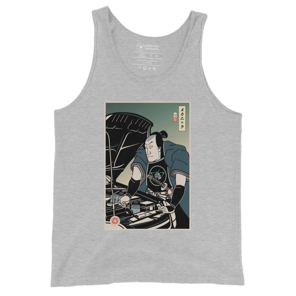 Samurai Mechanic Car Garage Ukiyo-e Men's Tank Top