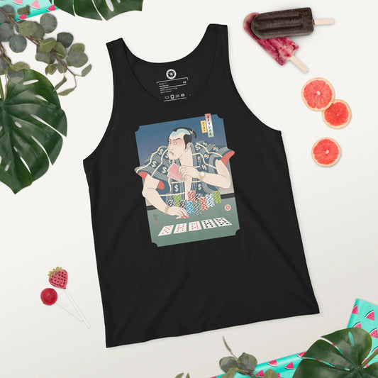 Samurai Pocker Ukiyo-e Unisex Tank Top