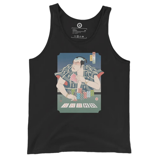 Samurai Pocker Ukiyo-e Unisex Tank Top