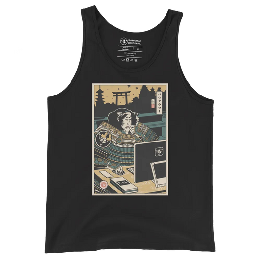 Samurai Programmer 2 Computer Science Ukiyo-e Unisex Tank Top