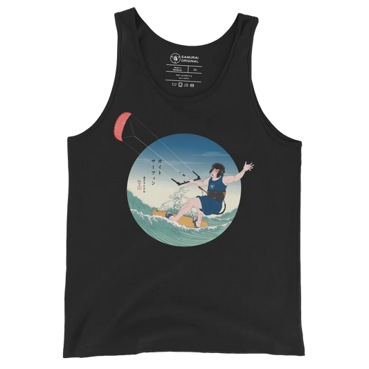 Samurai Kiteboarding Ukiyo-e Unisex Tank Top