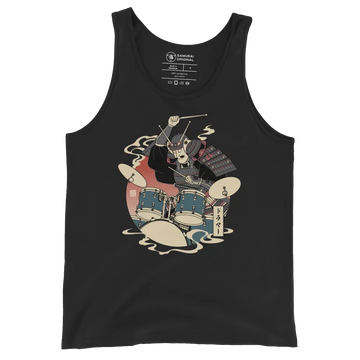 Samurai Drummer Japamese Ukiyo-e Men's Tank Top