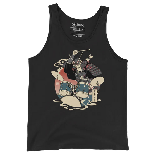 Samurai Drummer Japamese Ukiyo-e Men's Tank Top