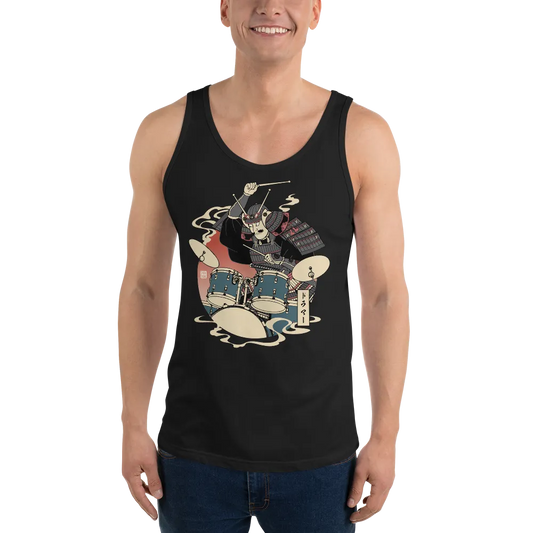 Samurai Drummer Japamese Ukiyo-e Men's Tank Top