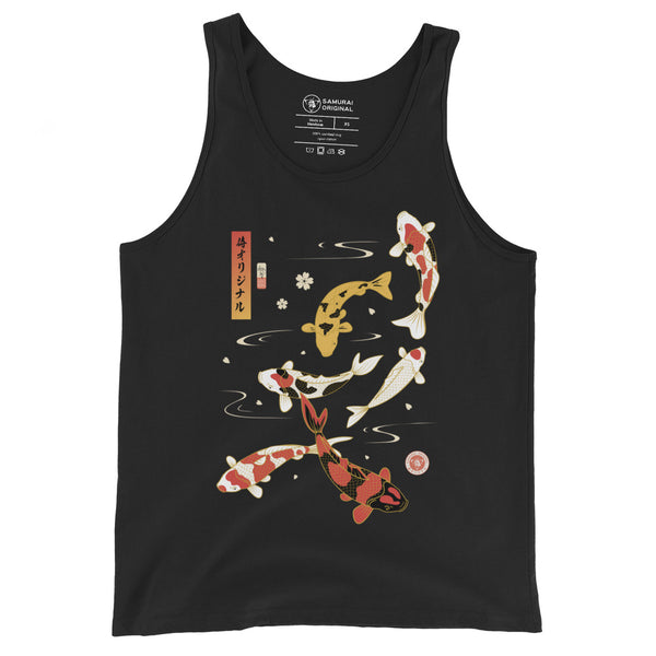 Koi Fish Japanese Ukiyo-e Men's Tank Top