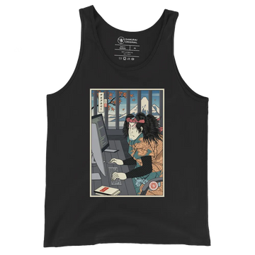 Samurai Programmer 3 Computer Science Ukiyo-e Men's Tank Top