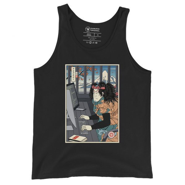 Samurai Programmer 3 Computer Science Ukiyo-e Men's Tank Top