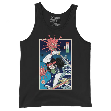 Samurai vs Virus Demon 2 Ukiyo-e Men's Tank Top