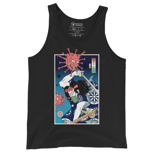 Samurai vs Virus Demon 2 Ukiyo-e Men's Tank Top