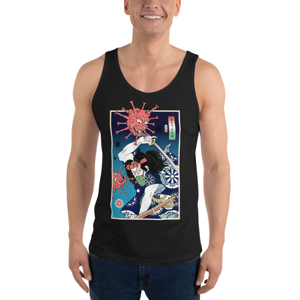 Samurai vs Virus Demon 2 Ukiyo-e Men's Tank Top