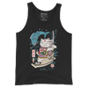 Samurai Cat Love Fish 2 Ukiyo-e Funny Men's Tank Top