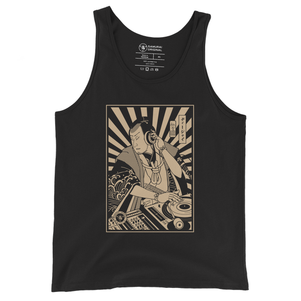 Samurai DJ 3 Turntable Music Ukiyo-e Men's Tank Top