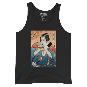 Samurai & Burger Fast Food Ukiyo-e Men's Tank Top