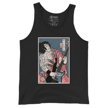 Samurai Bassist Player 5 Music Ukiyo-e Men's Tank Top