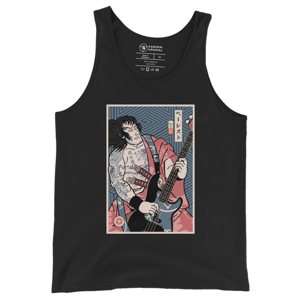 Samurai Bassist Player 5 Music Ukiyo-e Men's Tank Top