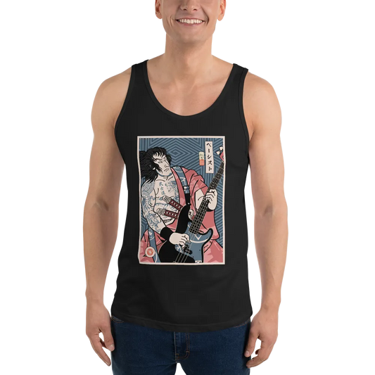 Samurai Bassist Player 5 Music Ukiyo-e Men's Tank Top