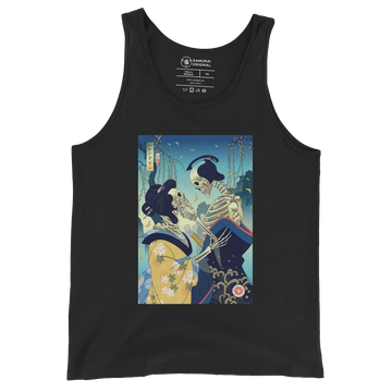 Skeleton Samurai & Geisha Gift For Valentine Men's Tank Top