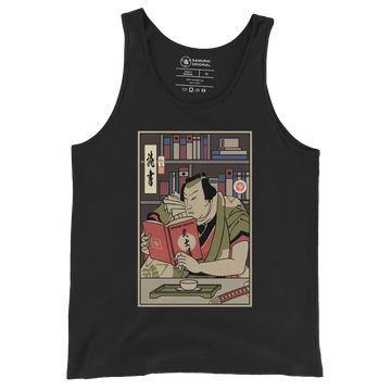 Samurai Reading Books Library Ukiyo-e Men's Tank Top