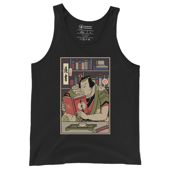 Samurai Reading Books Library Ukiyo-e Men's Tank Top